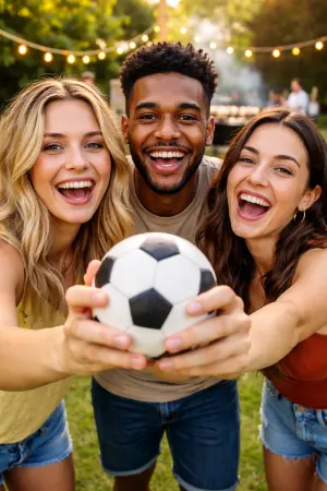 Youth soccer fun at a community activation